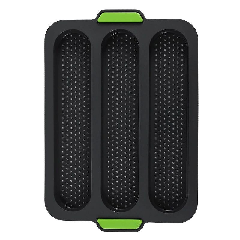 Silicone Bread Baking Mould Manufacturer - OEM/ODM Custom Hot Sale Non-Stick 3 Wave Loaves Silicone Bread Baking Mould