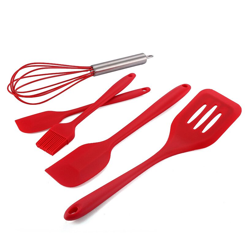 Heat Resistant Silicone Spatula Set Manufacturer - OEM/ODM Custom Kitchen Accessories Heat Resistant Food Silicone Spatula Set