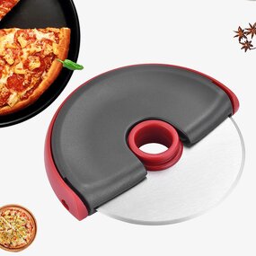 Baking Tool Pizza Cutter Factory - OEM/ODM Custom Kitchen Gadgets Detachable Stainless Steel Baking Tool Pizza Cutter Wheel