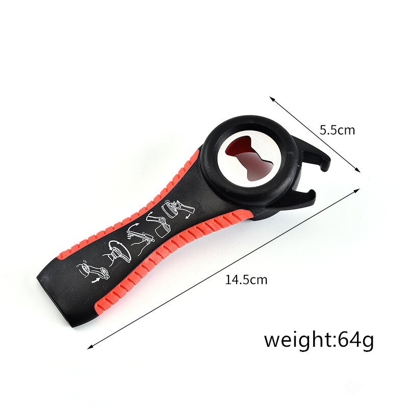 Jar and Bottle Opener Kit Manufacturer - OEM/ODM Custom Easy Grip Multi-Function Jar and Bottle Opener Kit Plastic Jar Opener