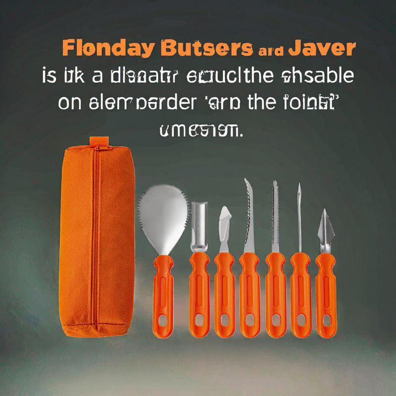 Halloween Pumpkin Carving Kits Manufacturer - OEM/ODM Custom Top Seller 7PCS Halloween Pumpkin Carving Kits Metal PP Plastic