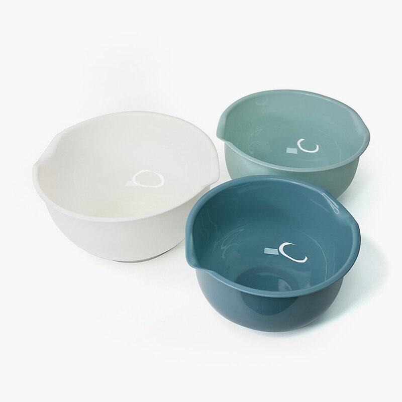 Nesting Plastic Mixing Bowl Set Factory - OEM/ODM Custom Innovative 3 Pcs Nesting Plastic Mixing Bowl Set