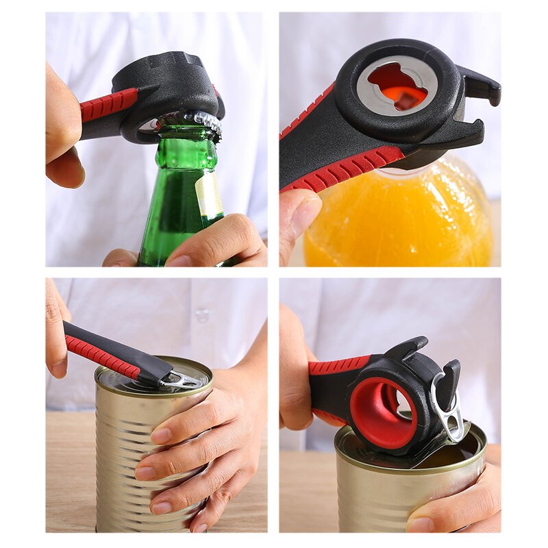 Jar and Bottle Opener Kit Manufacturer - OEM/ODM Custom Easy Grip Multi-Function Jar and Bottle Opener Kit Plastic Jar Opener