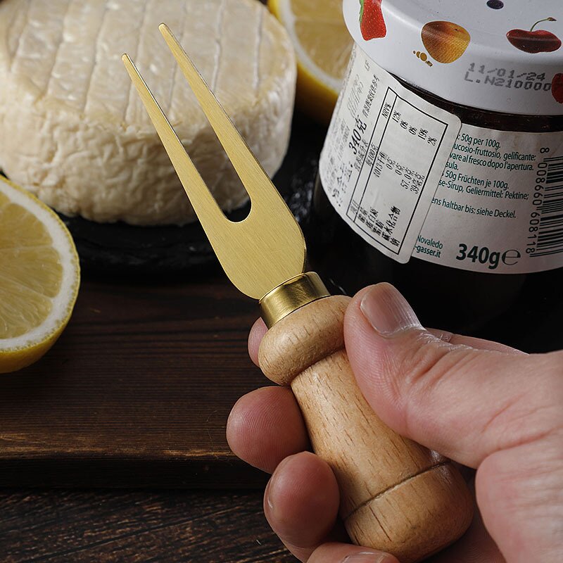 Cheese Tools Set Manufacturer - OEM/ODM Custom Kitchen Gadgets Cheese Tools Stainless Steel Cheese Knives Oak Wood Holder