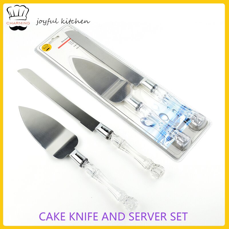 Wedding Cake Knife Factory - OEM/ODM Custom Hot Selling Kitchen Accessories Stainless Steel Wedding Cake Knife and Server
