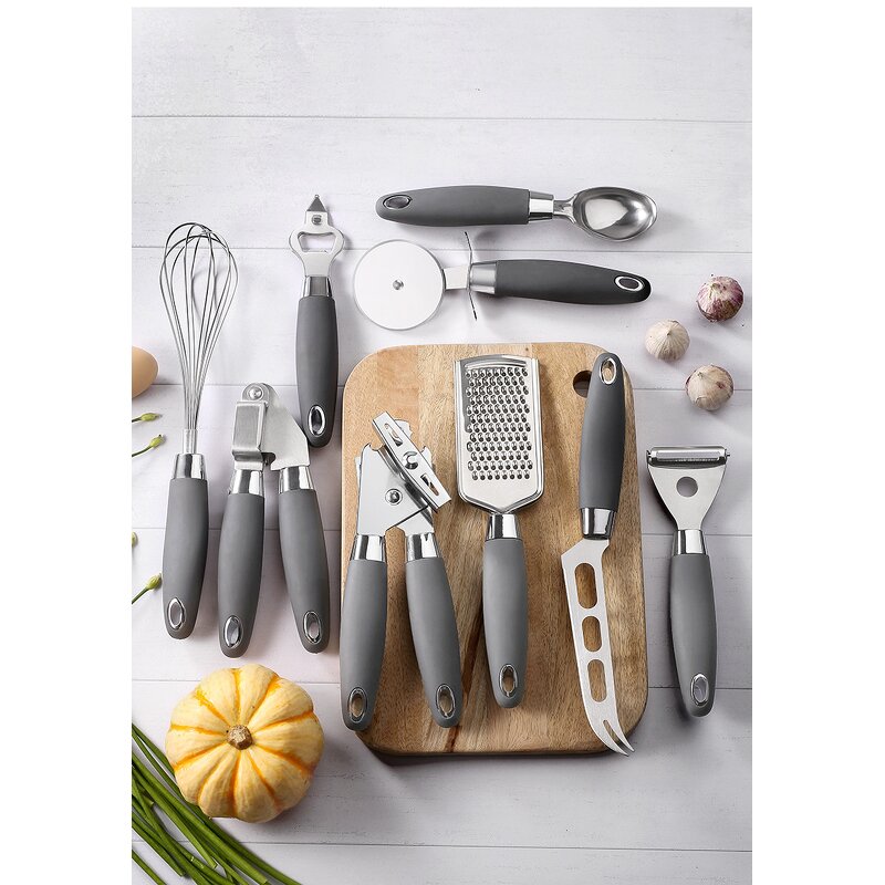 Smart Kitchen Tools Set Factory - OEM/ODM Custom Smart Home Cooking New Kitchen Tools Stainless Steel Rubber Plastic