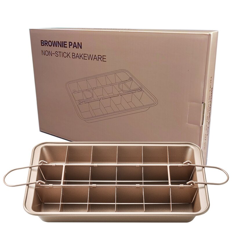 Pre-Cut Slice Loaf Pan Factory - OEM/ODM Custom 18 Pre-Cut Slice Non Stick Carbon Steel Bakeware Oven Baking Loaf Pan