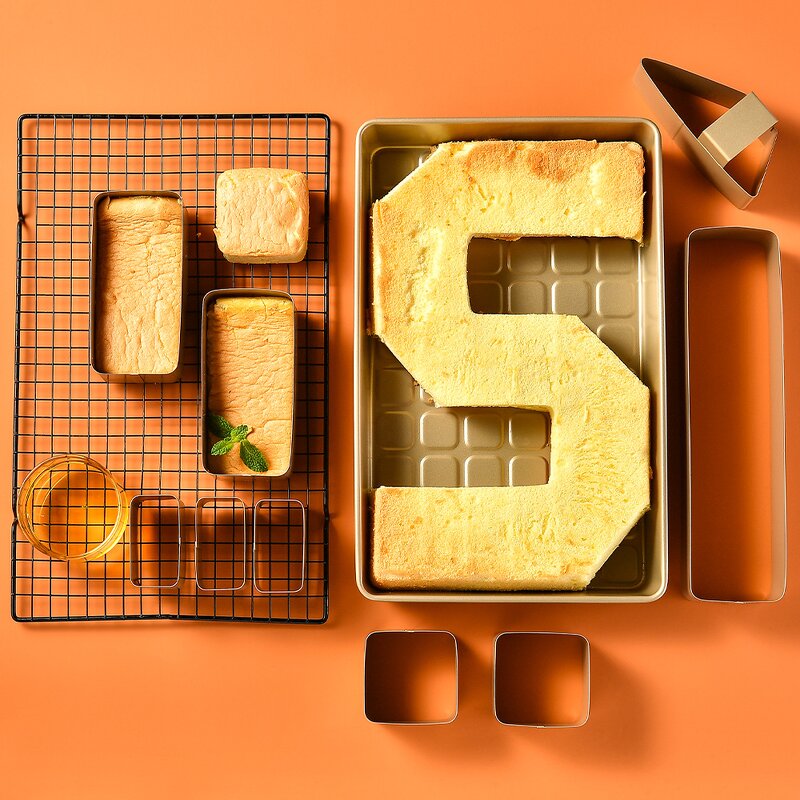 DIY Adjustable Bakeware Mold Manufacturer - OEM/ODM Custom Carbon Steel Non-Stick DIY Adjustable Letters Numbers Bakeware