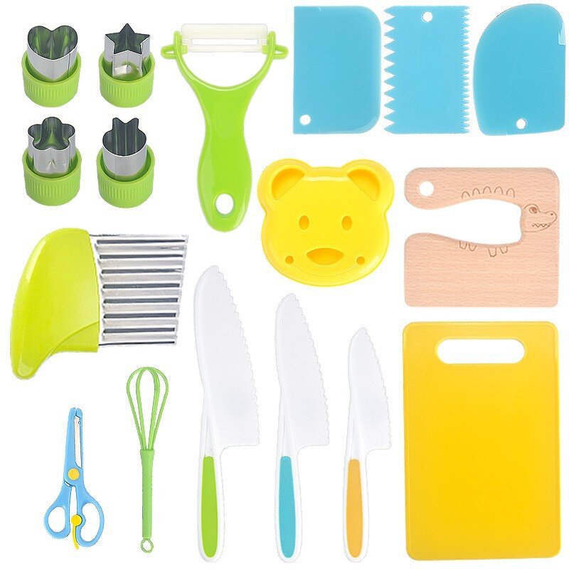 Kids Toddler Kitchen Cookware Set Factory - OEM/ODM Custom Kids Toddler Montessori Kitchen Cookware Baking Tools Plastic