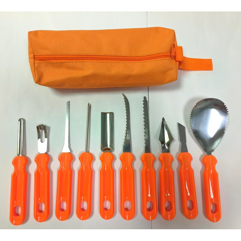 Halloween Pumpkin Carving Kits Manufacturer - OEM/ODM Custom Top Seller 7PCS Halloween Pumpkin Carving Kits Metal PP Plastic