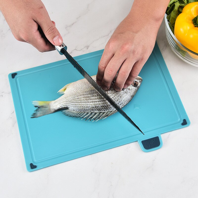 Plastic Chopping Board Set Manufacturer - OEM/ODM Custom Home Kitchen Accessories 4 Pieces Plastic Color Coded Chopping Board