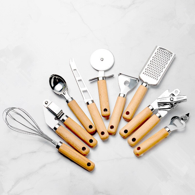 Smart Kitchen Tools Set Manufacturer - OEM/ODM Custom Smart Home Cooking New Kitchen Tools Stainless Steel Customized 9 Pcs