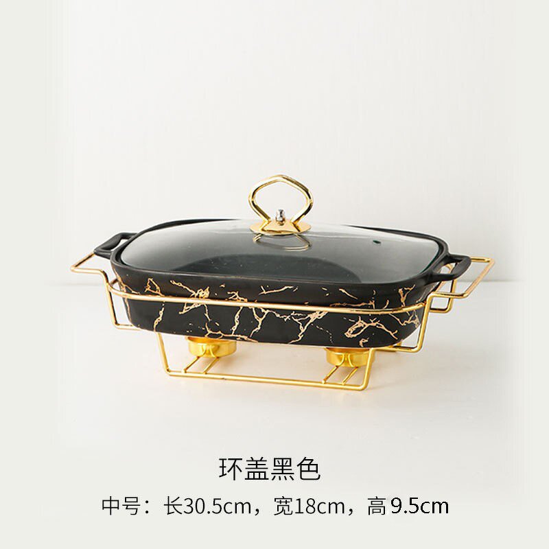 Ceramic Chafing Dish Factory - Home Household Hot Selling Hotel With Lid 15 Inch Buffet Food Warmer