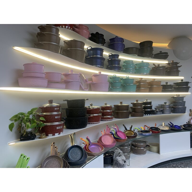 Soup Pot Cookware Sets Manufacturer - Cook Dinnerware 11pcs 20+24+28+32+28cm With Glove Glass Cooking Pot Set