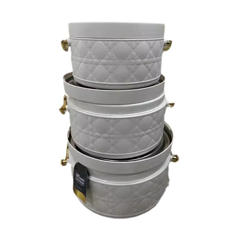Food Storage Container Set Manufacturer - Household 1L+2.5L+4L ABS+Stainless Steel Classic Serving Set