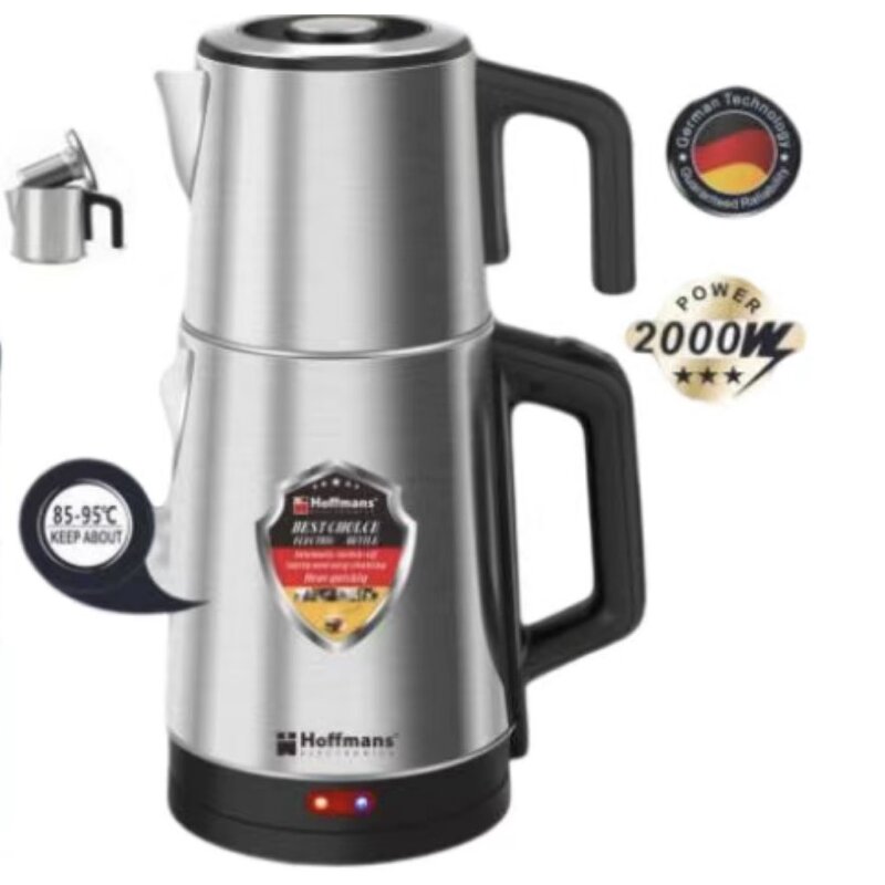 Electric Kettle Flask Factory - Kitchen Africa 220v 2L+1L Kitchen EU Plug Stainless Steel Inner 2000w With Filter