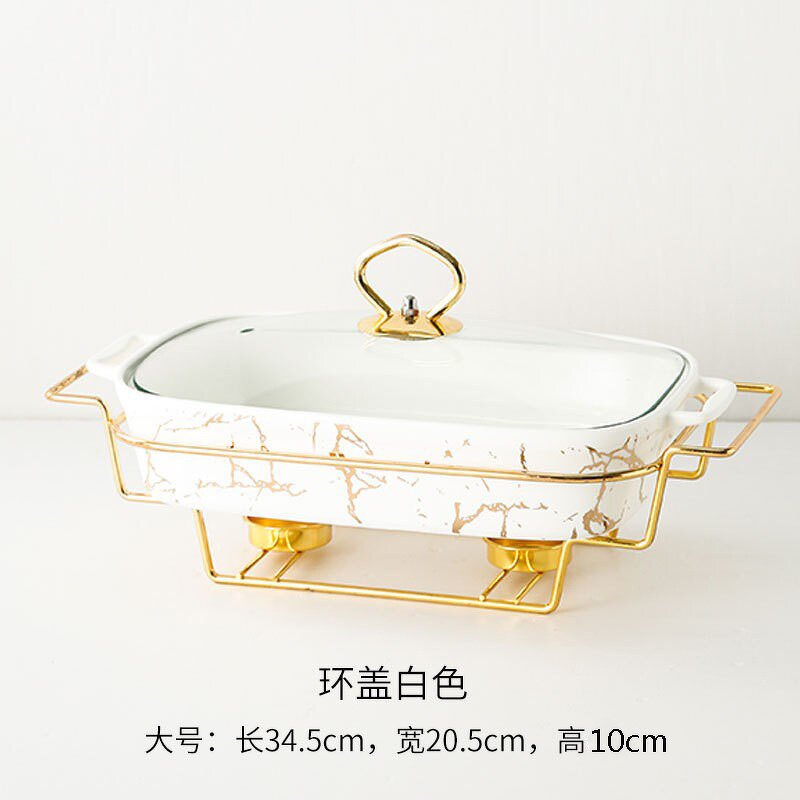 Ceramic Chafing Dish Factory - Home Household Hot Selling Hotel With Lid 15 Inch Buffet Food Warmer