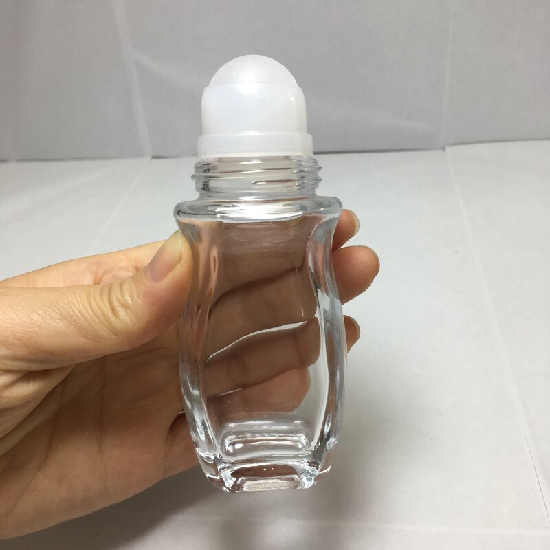 Roller Bottles Empty Deodorant Glass Factory - OEM/ODM Custom 30ml 50ml Roller Bottles Empty Deodorant Glass Roll on Bottle