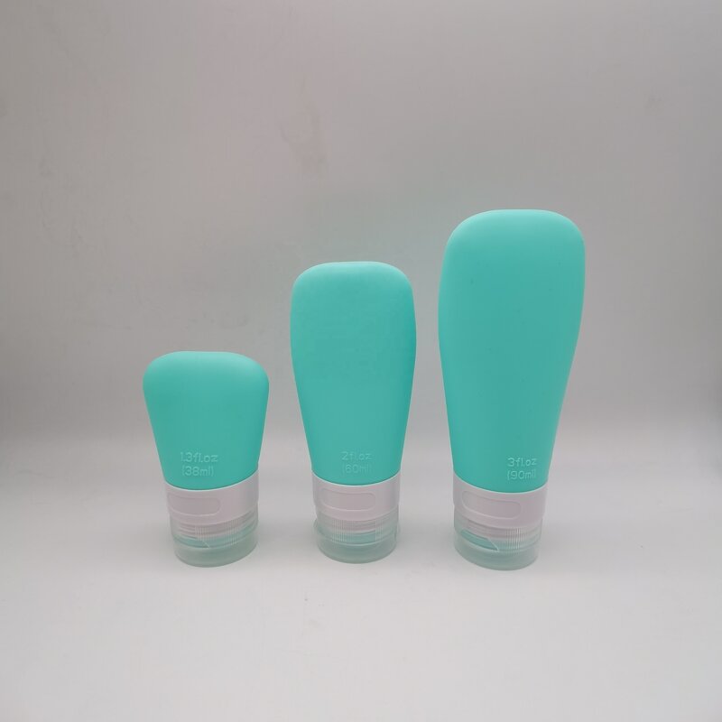 Silicone Empty Soft Tube Manufacturer - OEM/ODM Custom 38-90ml Travel Cosmetic Cream Silicone Tube with Pump