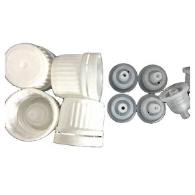 White PP Tamper Evident Dropper Cap Manufacturer - OEM/ODM Custom White PP 18 mm Tamper-evident Dropper Cap with Orifice