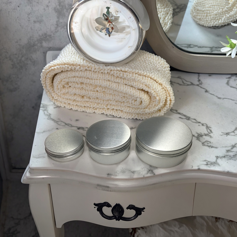 Silver Aluminum Can for Skin Care Factory - OEM/ODM Custom 20g Silver Aluminum Can for Skin Care Cream Cosmetic Packaging