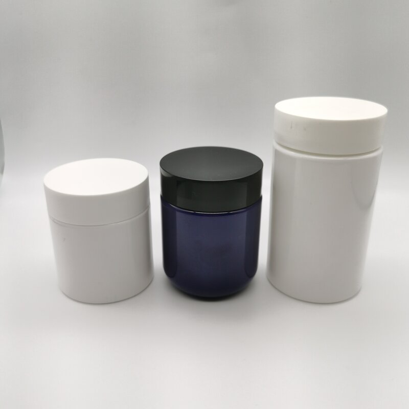 Child Proof Cosmetic Plastic Jar Factory - OEM/ODM Custom 250ml PET Jar with Childproof Screw Cap Cosmetic Plastic Jar
