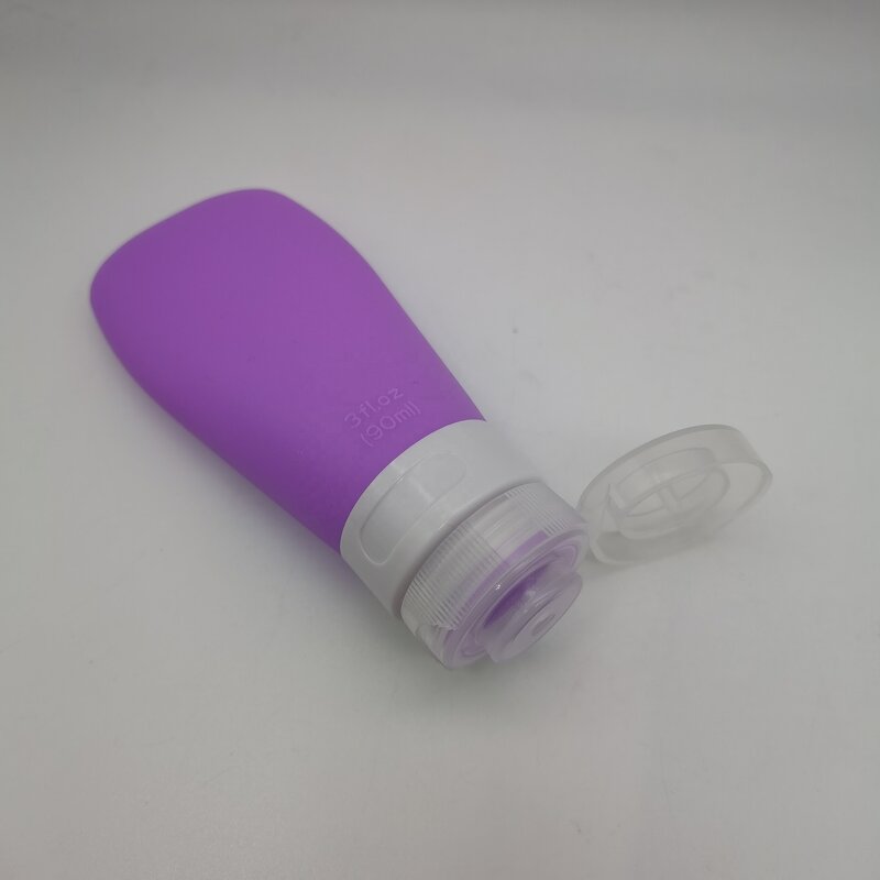 Silicone Squeeze Bottle Manufacturer - OEM/ODM Custom 90ml Silicone Squeeze Bottle Pump Dispenser Kid-Friendly Soap Bottle
