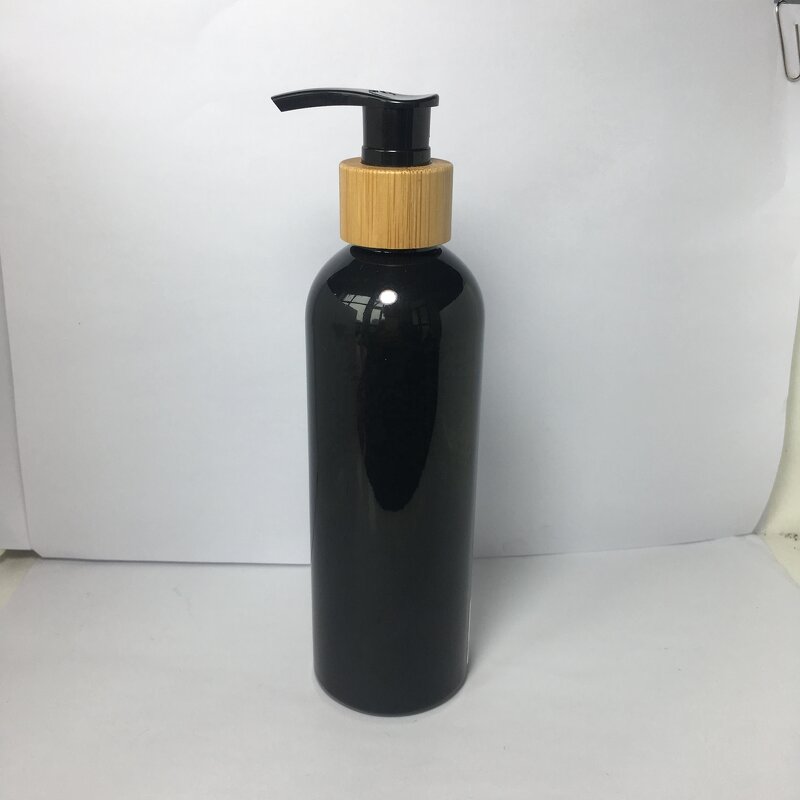 PP Plastic Bamboo Pump Factory - OEM/ODM Custom 24/410 PP Plastic Bamboo Wooden Dispenser Pump for Shampoo Bottle