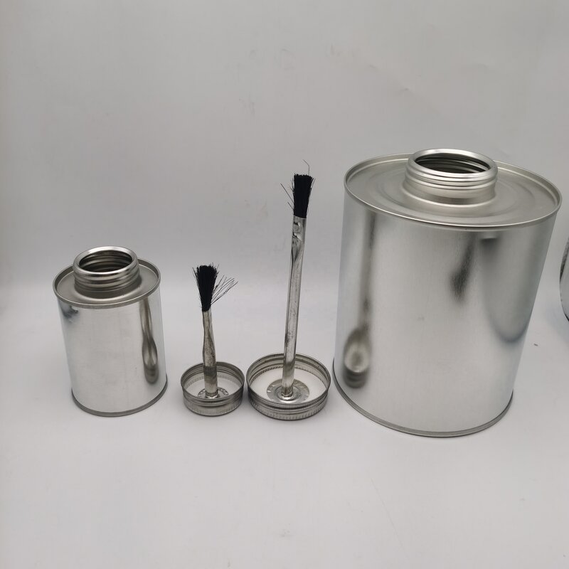 Metal Can with Tin Brush Manufacturer - OEM/ODM Custom 4oz Metal Can with Tin Brush Tin Product
