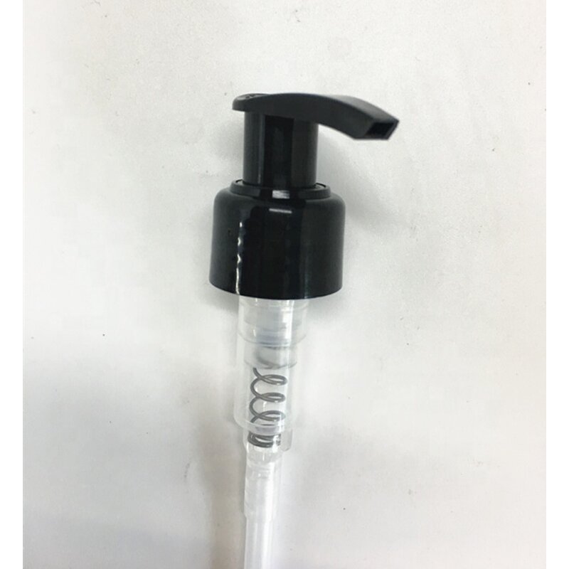 Black Ribbed Skirt Head Lotion Pump Factory - OEM/ODM Custom 24mm Black Ribbed Skirt Head Lotion Pump Twist Locking