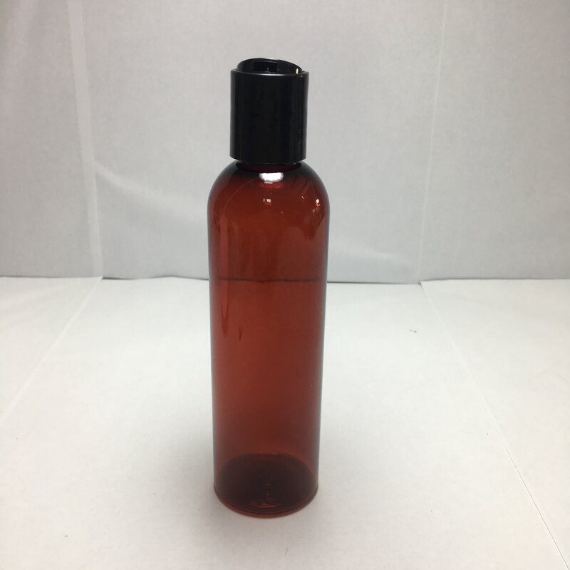 PET Plastic Bottle Manufacturer - OEM/ODM Custom 120ml PET Plastic Bottle Amber with Black Disc Pump Top Caps