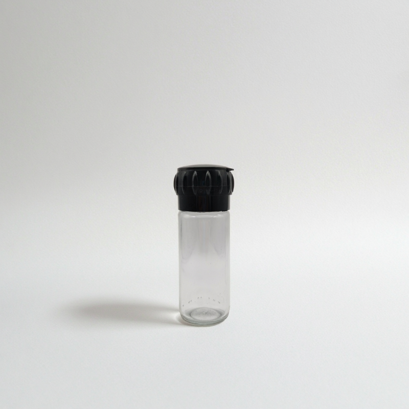 Spice Grinder Caps Manufacturer - OEM/ODM Custom Plastic Caps 38 mm Black Polypropylene Easy Grip Spice Grinder Caps