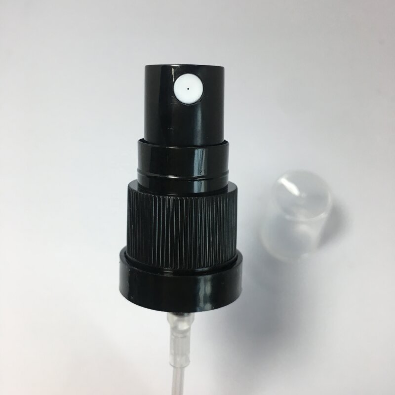 Plastic Pump Sprayer Factory - OEM/ODM Custom 18-415 Plastic Pump Sprayer with Black Cap Fine Mist for Cosmetics