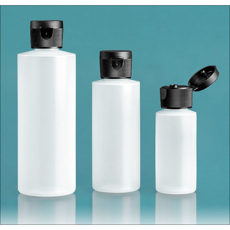 Plastic Bottles Factory - OEM/ODM Custom 2oz Natural HDPE Cylinders with Black Fine Mist Sprayers