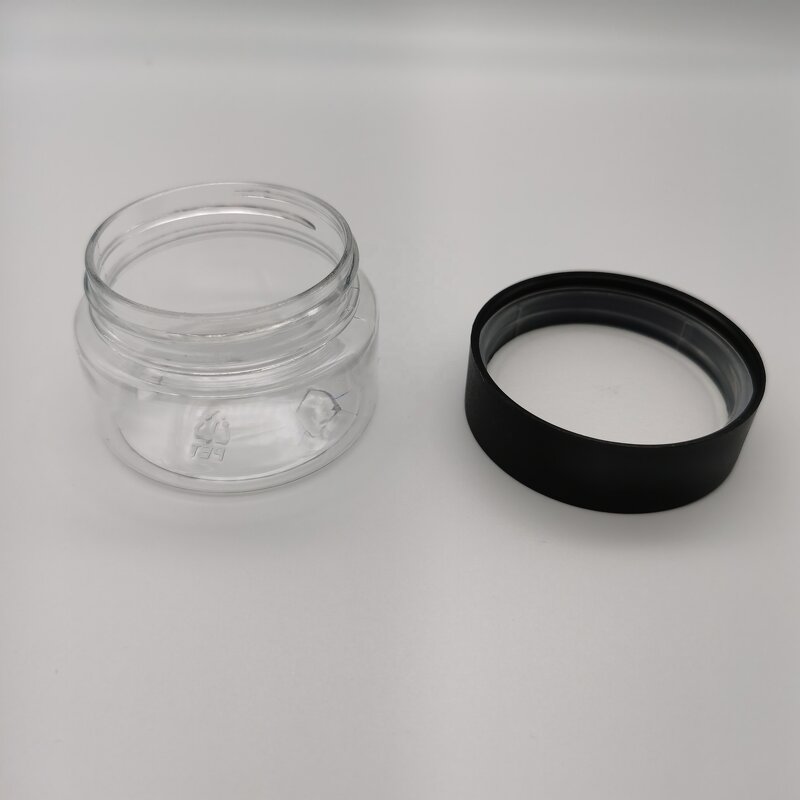 Straight PET Jar Manufacturer - OEM/ODM Custom 2oz 53mm Straight PET Jar 60ml with Child Proof Cap