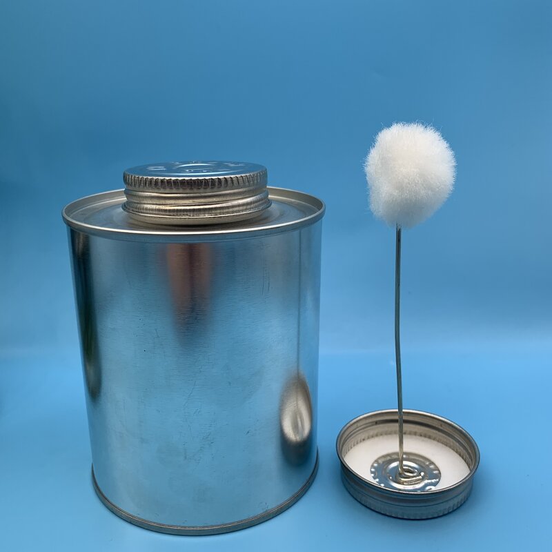 Metal Round Can with Tin Cap Manufacturer - OEM/ODM Custom 32oz Screw Metal Round Can with Tin Cap with Brush