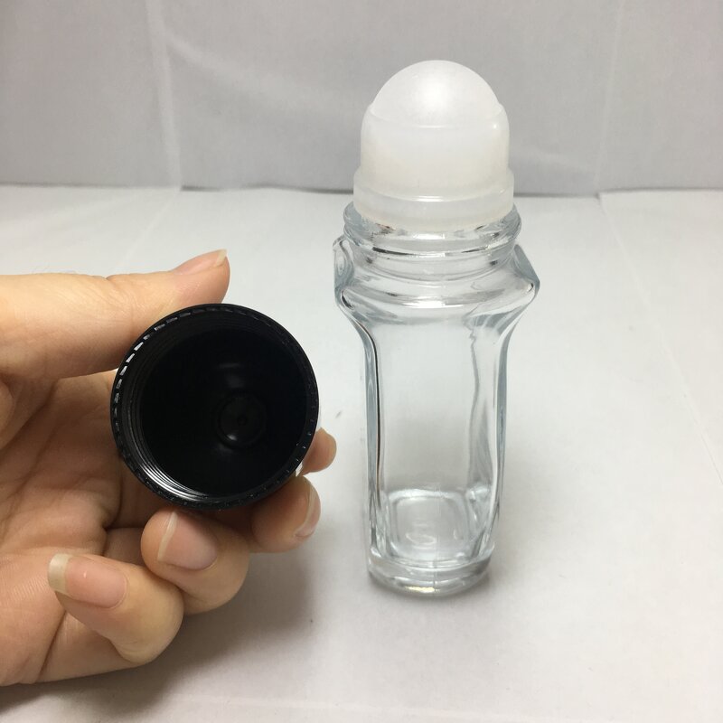 Roller Bottles Empty Deodorant Glass Factory - OEM/ODM Custom 30ml 50ml Roller Bottles Empty Deodorant Glass Roll on Bottle
