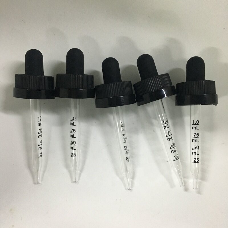 CRC Child Resistant Dropper Factory - OEM/ODM Custom CRC Child Resistant Dropper with 76mm Pipette for 30ml Boston