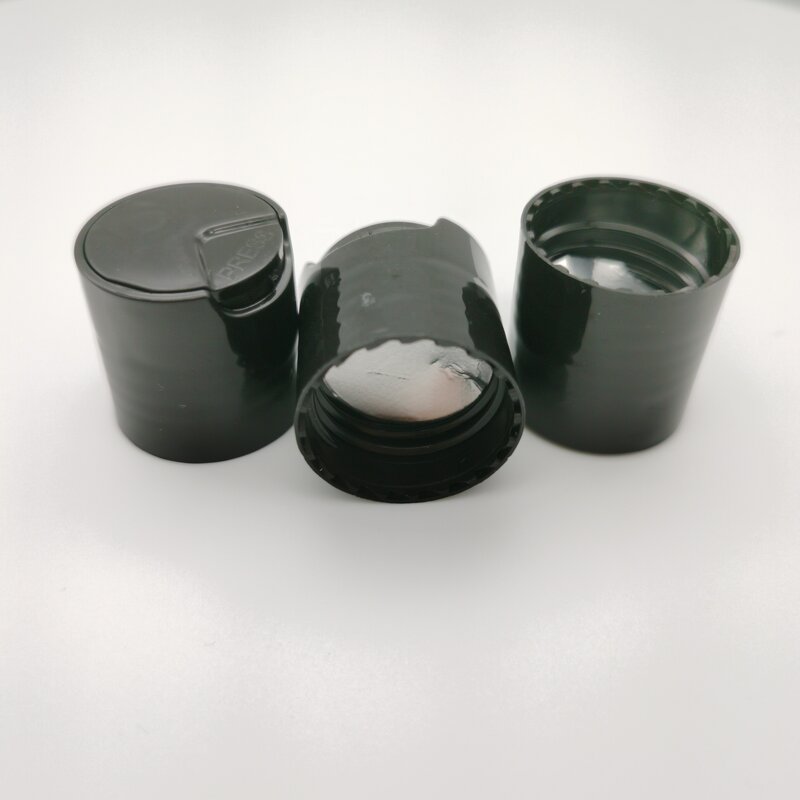 White PP Disc-top Lid Manufacturer - OEM/ODM Custom White PP 28-410 Smooth Skirt Disc-top Lid with HIS Liner