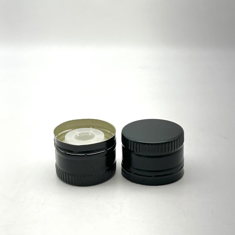Metal Bottle Caps Manufacturer - OEM/ODM Custom High Quality Metal Bottle Caps Round Aluminum Plastic ROPP Cap