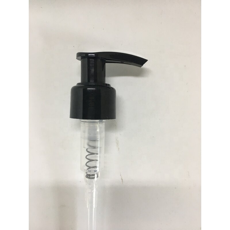 Black Ribbed Skirt Head Lotion Pump Factory - OEM/ODM Custom 24mm Black Ribbed Skirt Head Lotion Pump Twist Locking