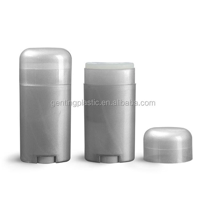 Plastic Tubes Manufacturer - OEM/ODM Custom 2.65 oz White Polypropylene Deodorant Tubes with Flat White Lid