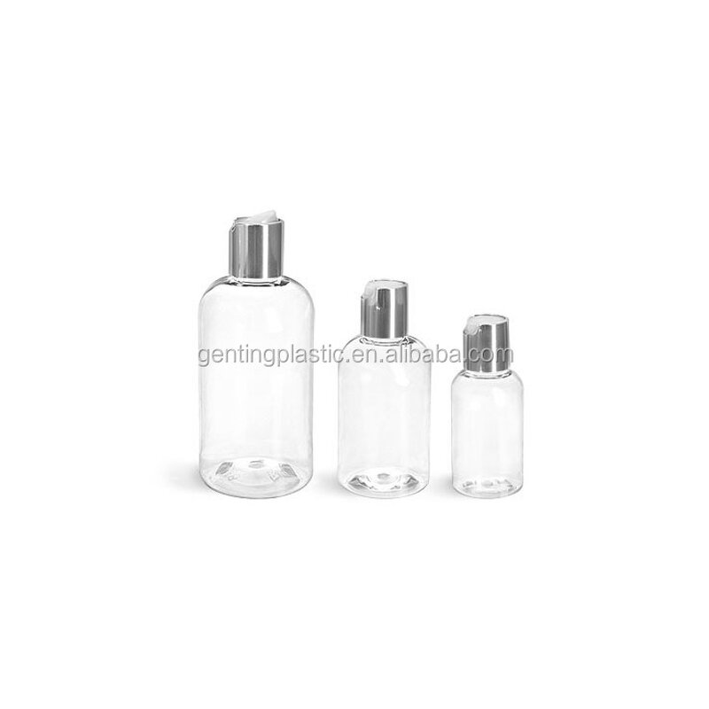 Boston Round Pet Bottles Factory - OEM/ODM Custom 120ml Boston Round Pet Bottles with Disc Cap for Lotion Packaging