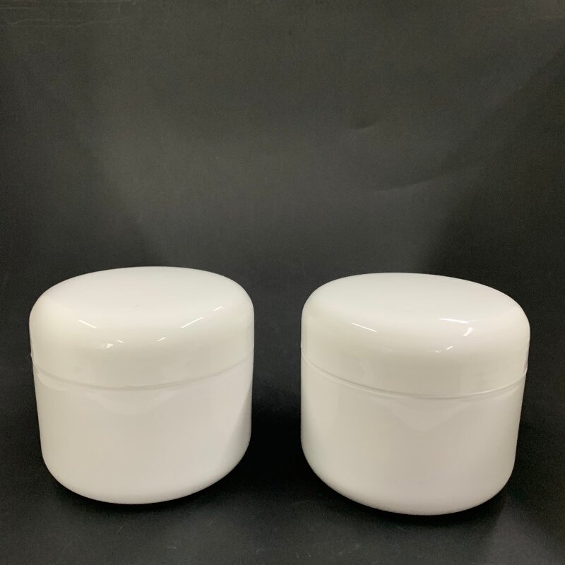 White Double Wall PP Jar Manufacturer - OEM/ODM Custom 120g White Double Wall PP Jar with Plastic Dome Unlined Cap
