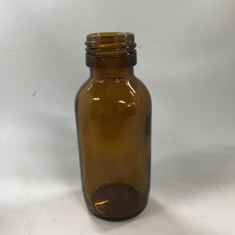 Amber Glass Syrup Bottle Factory - OEM/ODM Custom 60ml Amber Glass Syrup Bottle with White Temper Evident Screw Cap