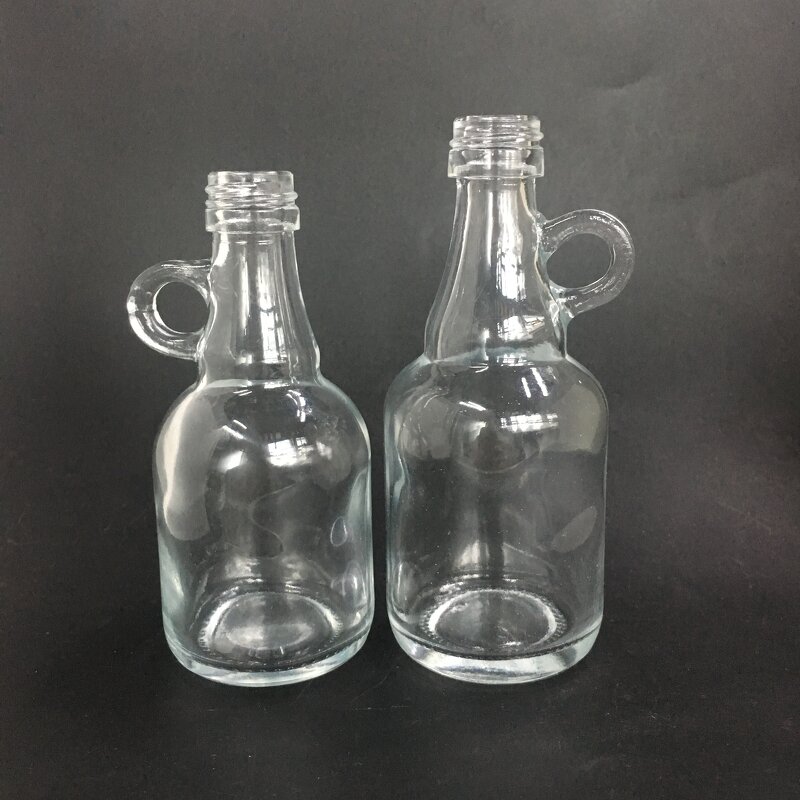 Mini Clear Wine Glass Bottle Manufacturer - OEM/ODM Custom 36ml 55ml Mini Clear Wine Glass Bottle with Small Ear Handle