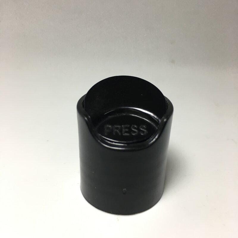 Flip Top Disc Top Cap Factory - OEM/ODM Custom 18-24mm PP Black White Press Cap Flip Top Disc Top Cap Lid