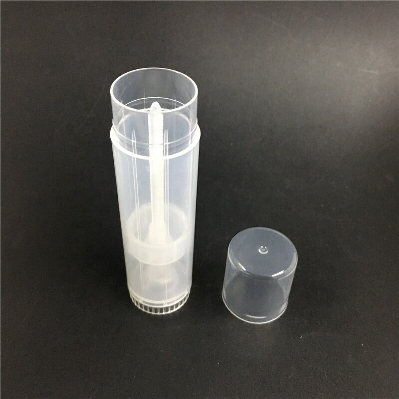 Clear Plastic Lip Balm Tube Manufacturer - OEM/ODM Custom 15g Clear Plastic Lip Balm Tube Empty Cosmetic Container