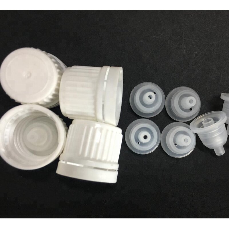 White PP Tamper Evident Dropper Cap Manufacturer - OEM/ODM Custom White PP 18 mm Tamper-evident Dropper Cap with Orifice