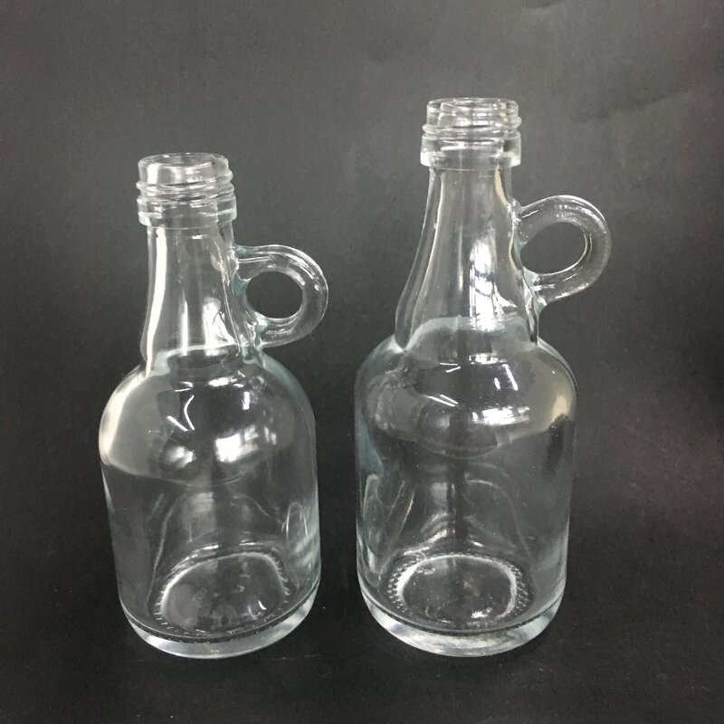 Mini Clear Wine Glass Bottle Manufacturer - OEM/ODM Custom 36ml 55ml Mini Clear Wine Glass Bottle with Small Ear Handle
